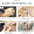 Tweezerman Pet Grooming Scissors, Stainless Steel Rounded Tip Trimming Shears for Dogs and Cats