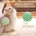 Lifmegik Self Cleaning Cat Brush for Shedding, LED Light Nail Clipper, Nail Clipper and Nail File, Slicker Brushes and Nail Trimmer for Long Haired Cats, Grooming Kit, Cat Lover Gifts