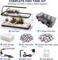 6 Gallon Betta Fish Tank, 7 in 1 Aquarium Starter Kits, Fish Tank