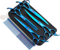 7.0in Titanium Dog Grooming Scissors Set