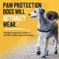 DOK TigerToes Premium Neoprene Dog Booties for Hot Pavement - Grip that Works Even When Twisted - Versatile Paw Protecti