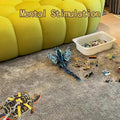 Turtles Playing and Training Toys Set, 1 Adjustable Tortoise Leash 2 Reptile Skateboards 2 Treat Ball, Turtle Fast Skate