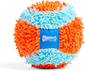 Chuckit! Indoor Fetch Ball Dog Toy, 4.75in, Orange and Blue