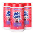 Wet Ones for Pets Freshening Multipurpose Wipes for Cats with Aloe Vera, Fresh Scent - Easy to Use Cat Cleaning Wipes for Pet Grooming in Canister, 50 Count - 3 Pack