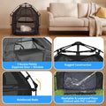 Catio Outdoor Cat Enclosure Pop up Cat Tower Tent(Square, L)