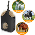 Hay Bag Hanging Goat Feeder Tote with Adjustable Strap