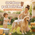 Electric Dog Shampoo Dispenser, IPX7 Waterproof, 400ml Bear Design