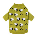 Fitwarm Funny Sheep Dog Sweater, Thermal Winter Clothes for Small Dogs, Boy, Girl - Dog Holiday Pullover Jumper, Pet Outfit - Black, Green, White, S