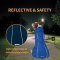 Adjustable Waterproof Dog Raincoat for Dogs,Lightweight Pet Rain Jacket Puppy Clothes with Reflective Strip for Small Medium Large Dogs (Army Green, Medium)