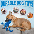 LEGEND SANDY Tough Dog Toys, Stuffed Chew Large Dog Toys to Keep Them Busy, Interactive Squeaky Tug of War Doggie Toy, C