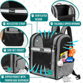 PetAmi Dog Backpack Carrier for Cats, 4-Way Entry Ventilated, 18 lbs, Gray