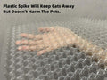 BYTEBAY 12 Pack Cat Repellent Outdoor/Indoor Scat Mat for Cats&Dogs, Keep Away Pest Plastic Mats with Spikes,16 x 13 Inches