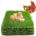 PINVNBY Washable Chicken Nesting Box Pads 6 Pcs Reusable Hens Nest Bedding Artificial Grass Rug Carpet Fake Synthetic Tu