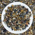 5LB Natural Aquarium Gravel, Small River Rocks for Fish Tank, Garden & Vase Decor - 1/4 Inch Pea Gravel, 4-8mm Polished 