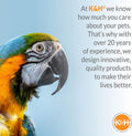 K&H Bird Heater, Thermo-Perch for Cage, Small 1x10.5in 12V, Gray