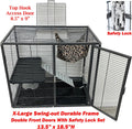 X-Large 31"x18.5"x53.5"H Deluxe Double Unit Small Animal Critter Cage
