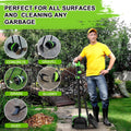 Pooper Scooper Swivel Bin & Rake & Spade Kit with Waste Bags, Max 50" Long Handle Adjustable Portable Non-Breakable for 