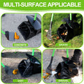 LANNEY Pooper Scooper - 38" Long Adjustable Metal Handle Dog Pooper Scooper Swivel Bin & Rake & Spade with 50 Bags Attac