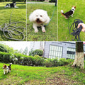 YUCFOREN 15FT 20FT 40FT 60FT 75FT Long Dog Tether, Tie Out Rope Dog Lead for Yard, Obedience Recall Training Outdoor Camping, Playing, Backyard Cord for Large Medium Dogs (15FT * 3/8")