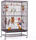 Prevue Pet Products Steel Bird Flight Cage with Wheels - Black, Large