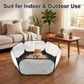 Small Animals Playpen, Portable Pop-up Open Interactive Pet Tent, Indoor Outdoor Fence for Rabbits, Guinea Pig, Hamster,
