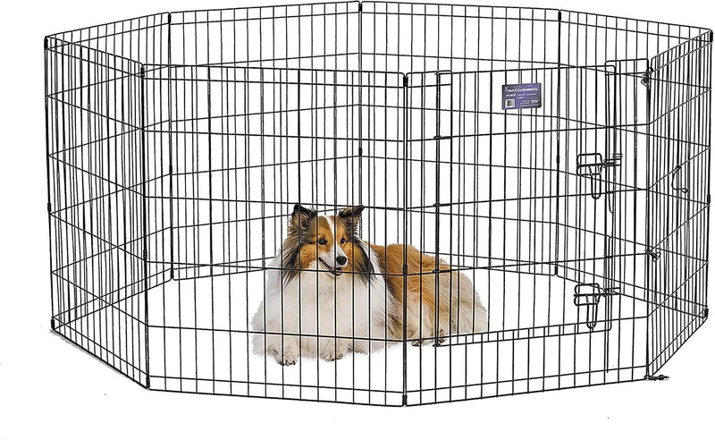 MidWest 30-Inch Exercise Pen, Single Door, 16 Sq Ft Play Area