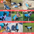 KYEESE 2Pack Dog Cooling Shirt, Breathable Dog Shirt for Small Medium Dogs, Sun Protection Dogs Cooling Vest Tank Top, Lightweight Soft Sleeveless Summer Pet Clothes, Purple+Blue, XL