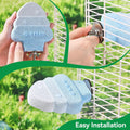 Rodizoo 2 Pack Bird Beak Grinding Stone, Parrot Perch for Cage Volcanic Rock Mineral Bird Perch, Parrot Cage Accessories for Parakeets Budgies Cockatiels, Lovebirds Small to Medium Birds
