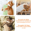 Maiiu 3 Pack Catnip Toys,Soft and Durable Cat Pillows Toys, Crinkle Sound Catnip Catnip Toys,Indoor Interactive Cat Kicker Toy, Companion Toys for Cats (Gray Set)