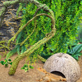 PINVNBY 10 PCS Reptile Plants Vine, Terrarium Hanging Flexible Climbing Artificial Leaves Reptile Hide, Bearded Dragon T