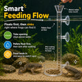 African Dwarf Frog Feeding Dish Feeder Kit with Tube, Tongs and Brush