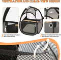 Bird Carrier for Travel with Clear Windows, Breathable Safe Fabric, Lightweight Small Bird Cage with Tray, Stand and Feeder, Portable Pet Bag for Parrot, Vet Visit, Outdoor, Small Animals