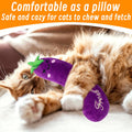 Seyezo Catnip Toys for Indoor Cats, 5 Pack Cat Toys for Cats, Fluffy Catnip Toys for Chewing Playing, Interactive Kitten Toys, Catnip Filled Kitty Chew Teething Toys, Cat Chew Toys, Vegetable,5 pcs