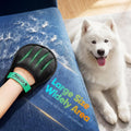 JGLXF Upgraded Pet Hair Removal Glove for Dogs & Cats, Electrostatic Five-Finger Hair Remover for Furniture, Couch, Carpet, Clothing& Car Seat, 1Pcs Reusable Magic Brush Pet Hair Remover Tool (Black)