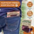 Dispoz-A-Scoop® 48 Pack"Scoop-Seal-Dispose” Dog Pooper Scooper with Bag Attachment, No-Touch Pooper Scoopers Solution, P