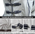 Horse Fly Sheet with Neck & Belly Wrap, Breathable Fine Mesh