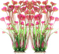 ALEGI Fish Tank Decorations Aquarium Plastic Plants Large