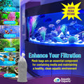 Aquatic Experts Fine Aquarium Media Bag, Durable Drawstring Bags for Fish Tank Filters, 450 Micron Mesh, (Fine, 3"x 8" -