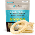 Raw Paws Compressed Rawhide Rings for Dogs, 6-inch, 5-Count - Packed in the USA - Rawhide Rings - Digestible Rawhide Donuts - Natural Hide Dogs Chews - Natural Puppy Teething Rings