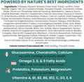 Dog Multivitamin Chewable - Chew + Heal 12-in-1, 60 Ct, Puppy, Senior Dog Vitamins & Supplements for Hip & Joint, Skin, Coat, Immune Support with Glucosamine, Omega 3,6,9, Probiotics, Chicken Flavor