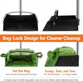 Toozey Pooper Scooper for Large Dogs, 43.31" Long Handle, Metal Tray & Rake