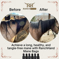 Horse Mane Bags for Horses, Set of 6 Handmade Lycra Mane Bags, Helps Reduce Tangles, Breakage & Rubbing, Washable Braide