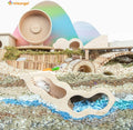 Niteangel Hamster House w/Climbing Ladder for Hamsters Gerbils Mice or Similar-Sized Pets (Secret Peep Tunnel Hamster Hu