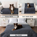 PetAmi Waterproof Couch Cover for Dog Nonslip Bed Sofa Blanket, 102x82 Gray