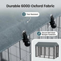 Dog Kennel Cover Replaceable Top Cover 10' x 5' Gray（Top Cover Only）