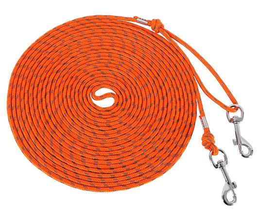 Reflective Cat Leash -50FT Cat Cable Out Escape Proof Walking Leads Yard Long Durable Safe Personalized Extender Leash Traning Play Outdoor for Puppies/Kittens/Rabbits/Small Animals