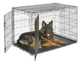 Midwest Homes for Pets 48-Inch New World Crate for Extra-Large Breeds, 90-110 lbs, Double Door Folding Dog Crate, Leak-Proof Tray & Secure Latches, Portable, Durable & Easy to Assemble