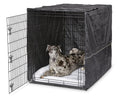 MidWest Homes for Pets XXL Dog Crate Cover, Black Polyester Privacy Kennel Cover Fits Most Giant 54-Inch Crates, Machine Washable, Reduces Barking & Chewing