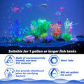 Ameliade 11 Pieces Aquarium Artificial Plastic Plants Fish Tank Decorations