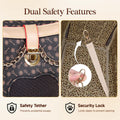 Adriene's Choice Luxury Pet Carrier, Puppy Small Dog Carrier, Cat Carrier Bag, Waterproof Premium PU Leather Carrying Handbag for Outdoor Travel Walking Hiking Shopping